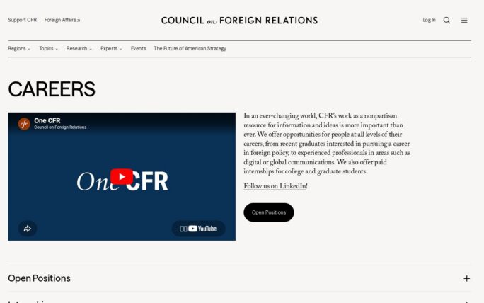 Council on Foreign Relations (CFR)