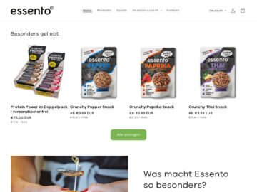 Essento (European Insect Food Retail & Consumer Platform)