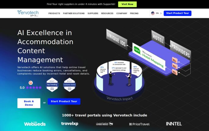 Vervotech (AI-Powered Hotel Content Mapping & Standardization)